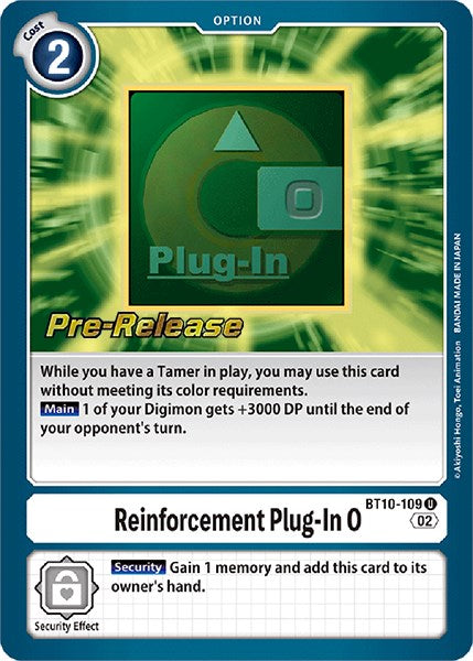 Reinforcement Plug-In 0 [BT10-109] [Xros Encounter Pre-Release Cards] | Play N Trade Winnipeg