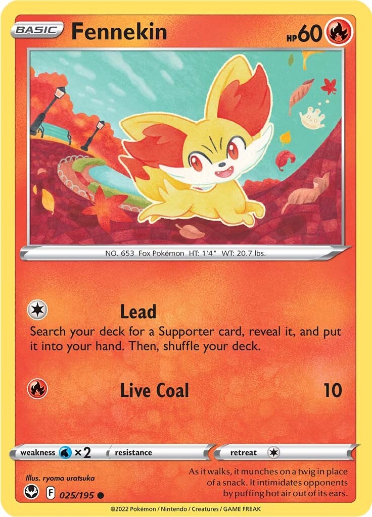 Fennekin (025/195) [Sword & Shield: Silver Tempest] | Play N Trade Winnipeg