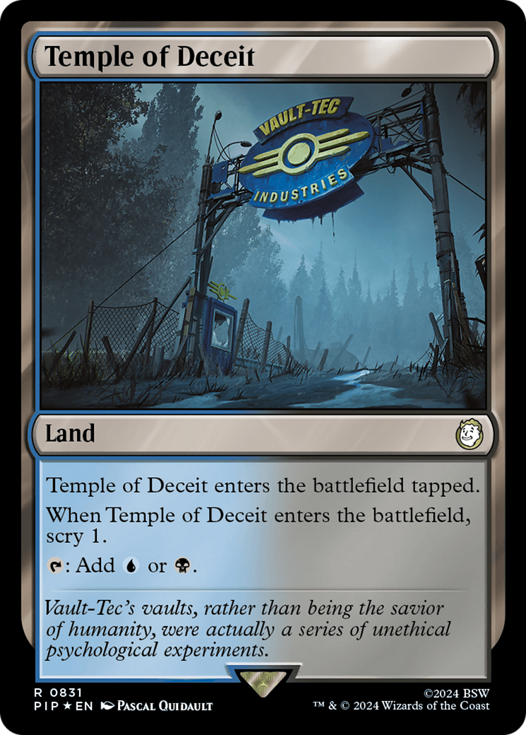 Temple of Deceit (Surge Foil) [Fallout] | Play N Trade Winnipeg