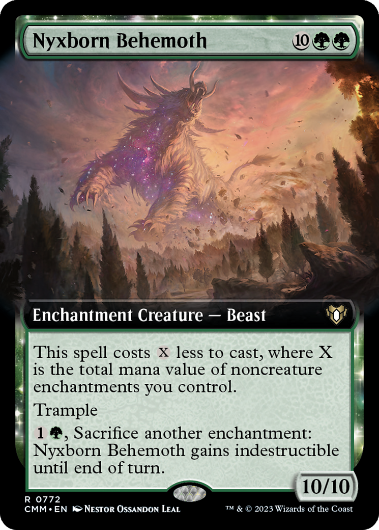 Nyxborn Behemoth (Extended Art) [Commander Masters] | Play N Trade Winnipeg