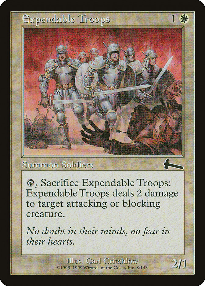 Expendable Troops [Urza's Legacy] | Play N Trade Winnipeg