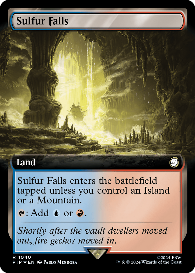 Sulfur Falls (Extended Art) (Surge Foil) [Fallout] | Play N Trade Winnipeg