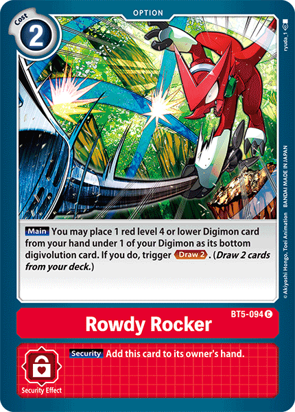 Rowdy Rocker [BT5-094] [Battle of Omni] | Play N Trade Winnipeg