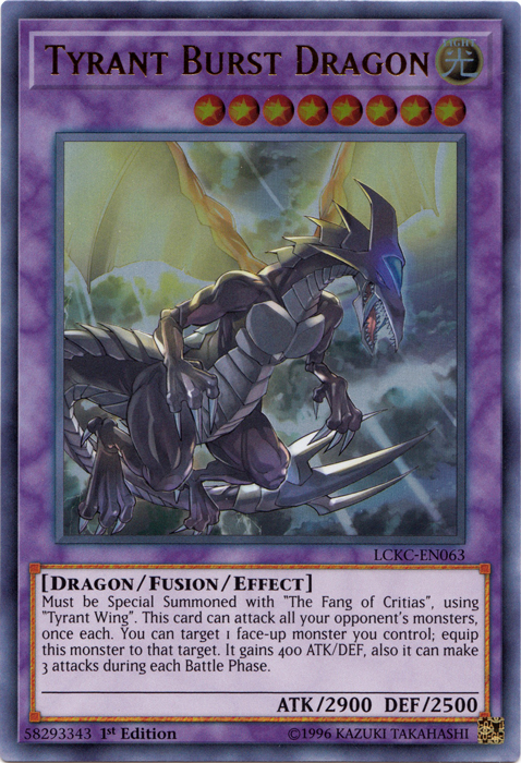 Tyrant Burst Dragon [LCKC-EN063] Ultra Rare | Play N Trade Winnipeg