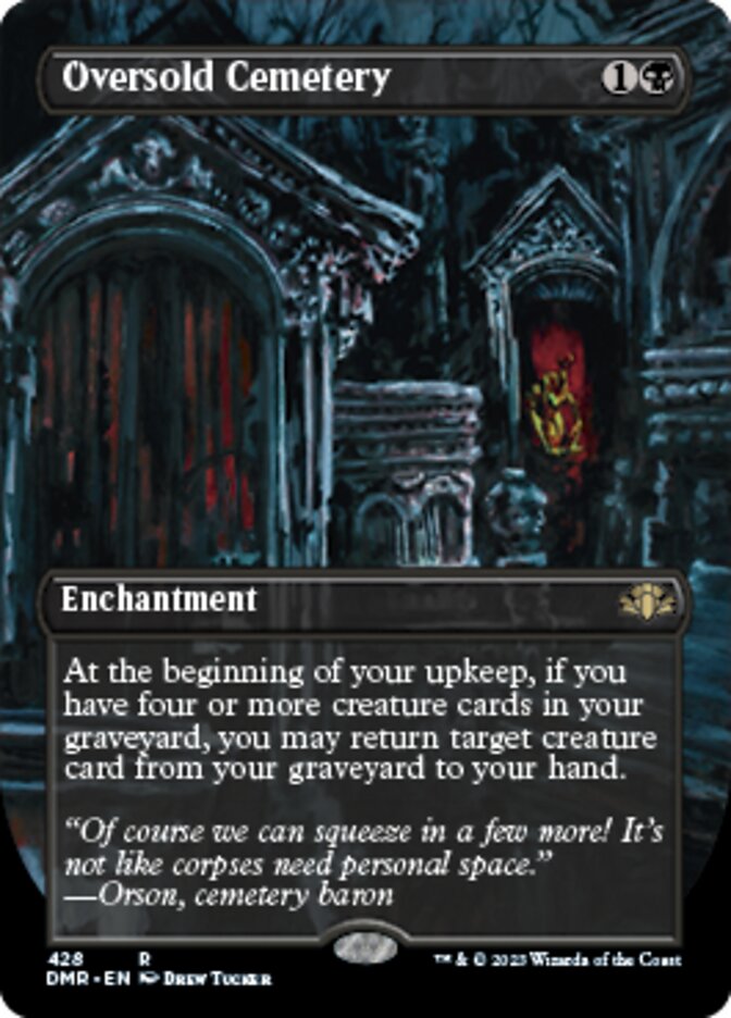 Oversold Cemetery (Borderless Alternate Art) [Dominaria Remastered] | Play N Trade Winnipeg