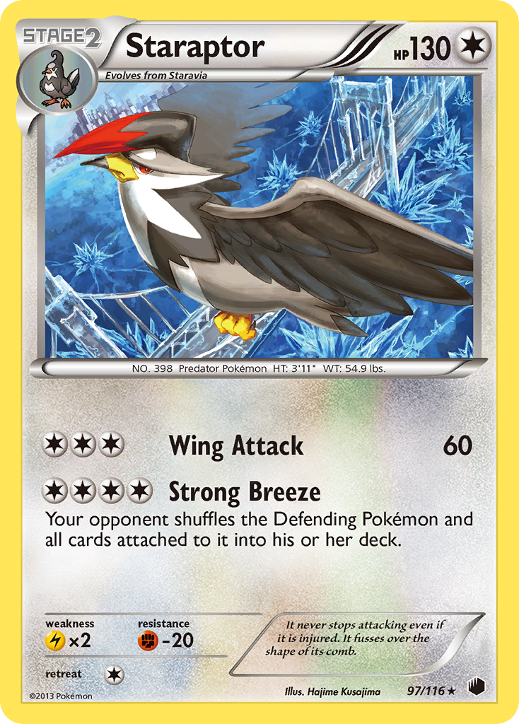 Staraptor (97/116) [Black & White: Plasma Freeze] | Play N Trade Winnipeg