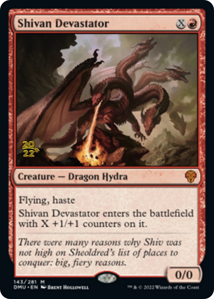 Shivan Devastator [Dominaria United Prerelease Promos] | Play N Trade Winnipeg