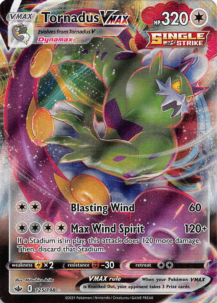 Tornadus VMAX (125/198) [Sword & Shield: Chilling Reign] | Play N Trade Winnipeg