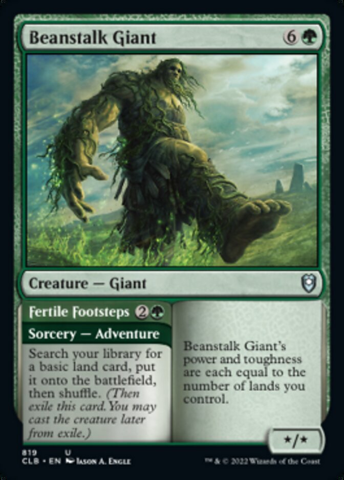 Beanstalk Giant // Fertile Footsteps [Commander Legends: Battle for Baldur's Gate] | Play N Trade Winnipeg