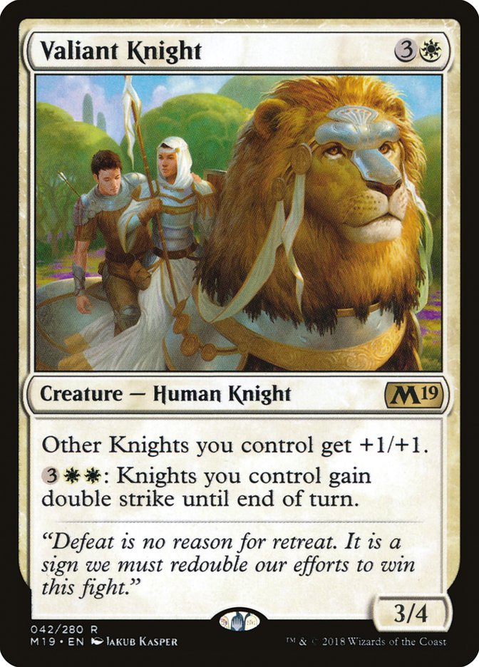 Valiant Knight [Core Set 2019] | Play N Trade Winnipeg