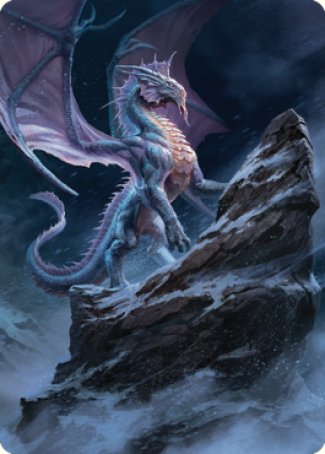 Ancient Silver Dragon Art Card (06) [Commander Legends: Battle for Baldur's Gate Art Series] | Play N Trade Winnipeg