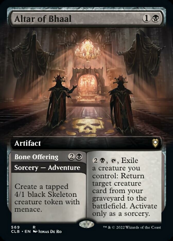 Altar of Bhaal // Bone Offering (Extended Art) [Commander Legends: Battle for Baldur's Gate] | Play N Trade Winnipeg