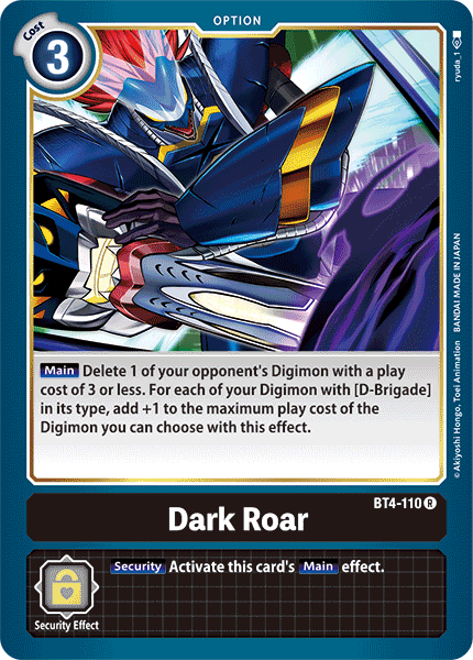 Dark Roar [BT4-110] [Great Legend] | Play N Trade Winnipeg