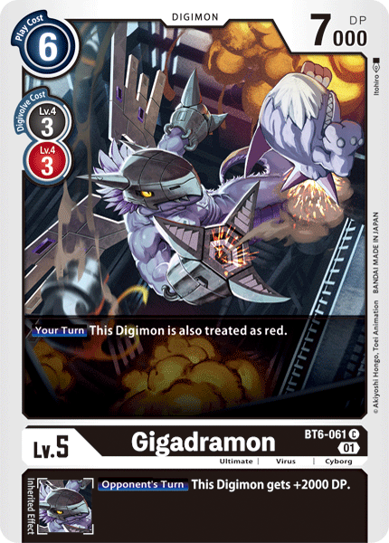 Gigadramon [BT6-061] [Double Diamond] | Play N Trade Winnipeg