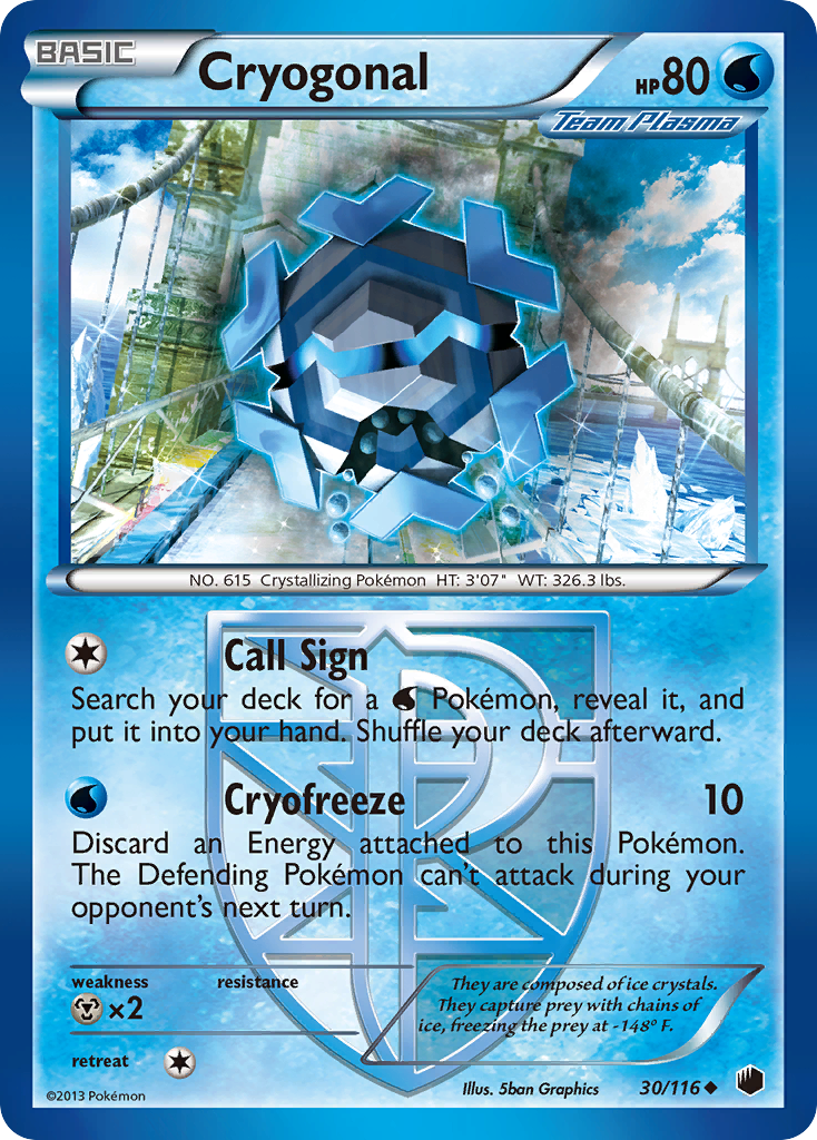 Cryogonal (30/116) [Black & White: Plasma Freeze] | Play N Trade Winnipeg