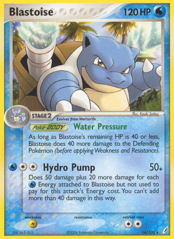 Blastoise (14/100) (Theme Deck Exclusive) [EX: Crystal Guardians] | Play N Trade Winnipeg