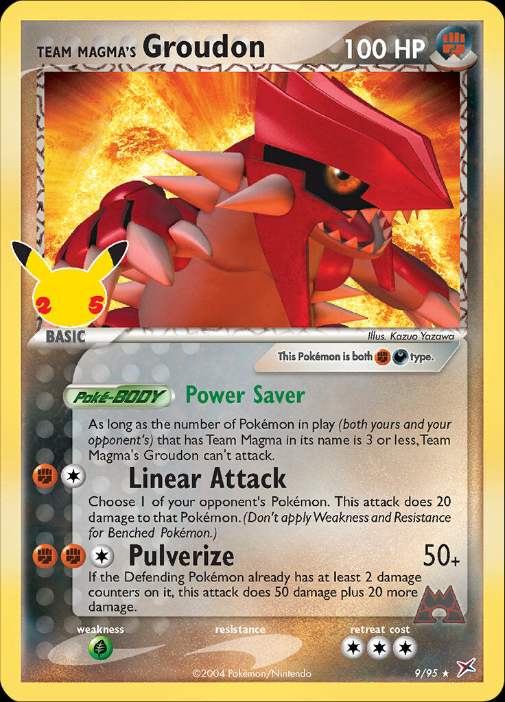 Team Magma's Groudon (9/95) [Celebrations: 25th Anniversary - Classic Collection] | Play N Trade Winnipeg