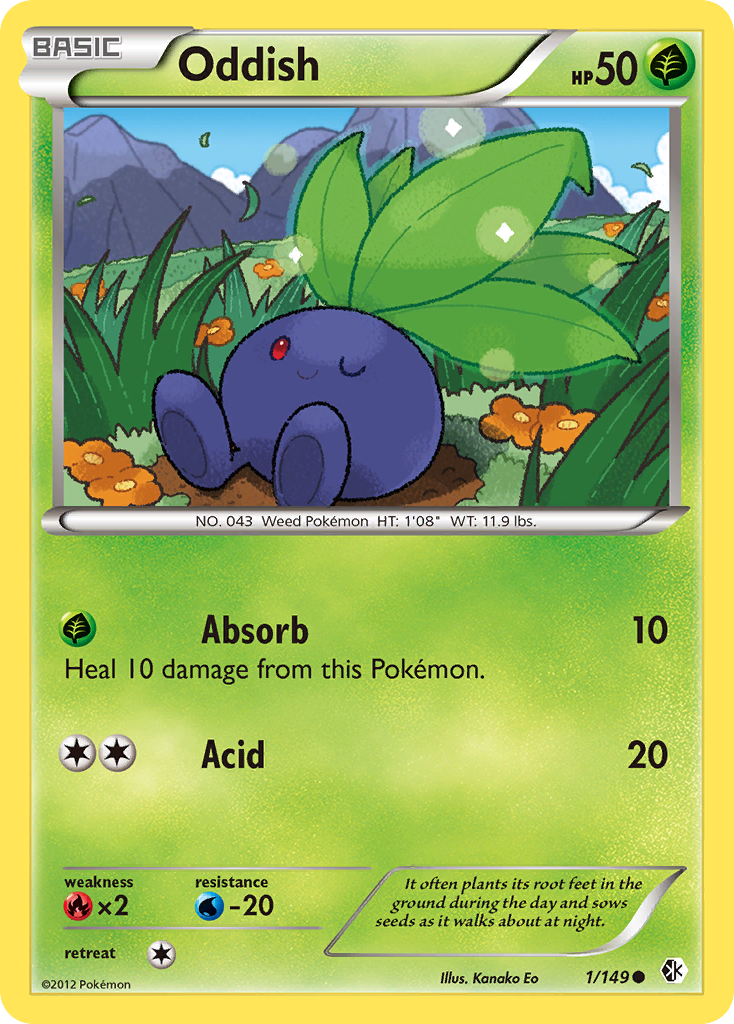 Oddish (1/149) [Black & White: Boundaries Crossed] | Play N Trade Winnipeg