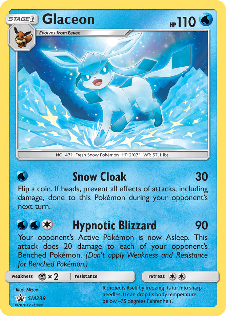 Glaceon (SM238) [Sun & Moon: Black Star Promos] | Play N Trade Winnipeg