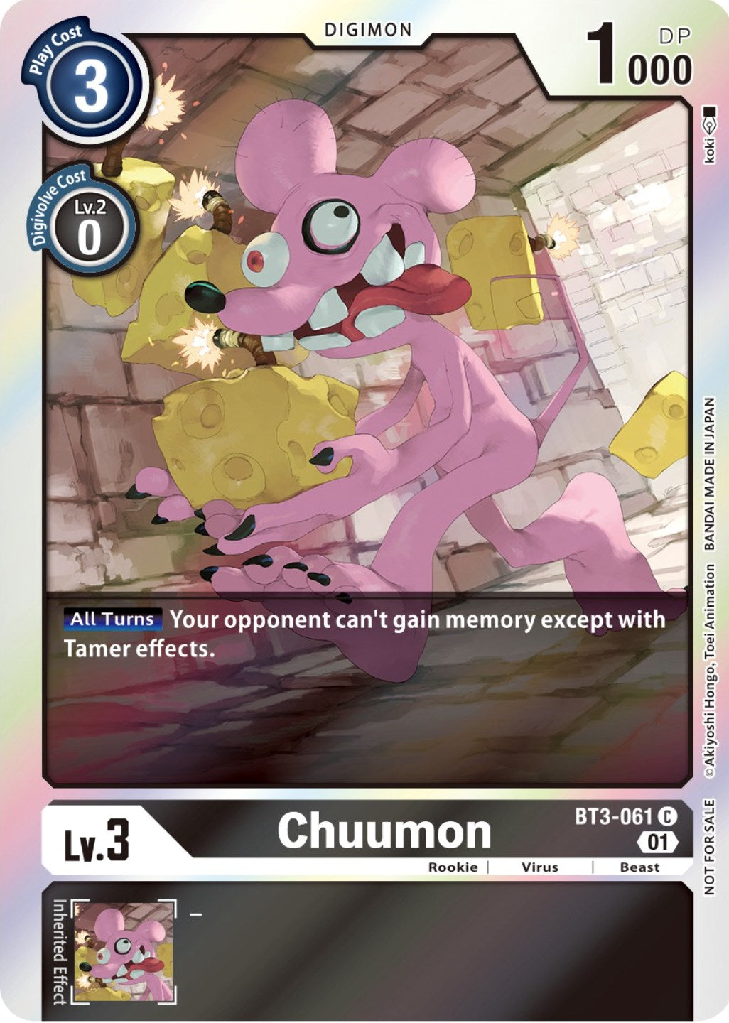 Chuumon [BT3-061] (Official Tournament Pack Vol. 7) [Release Special Booster Promos] | Play N Trade Winnipeg