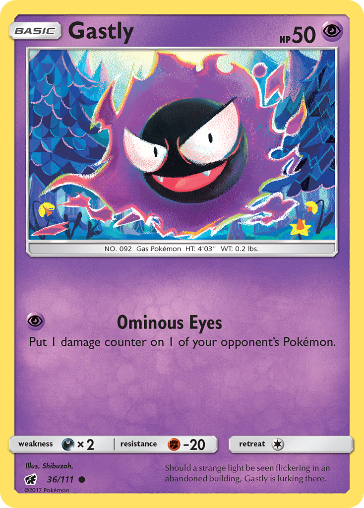 Gastly (36/111) [Sun & Moon: Crimson Invasion] | Play N Trade Winnipeg