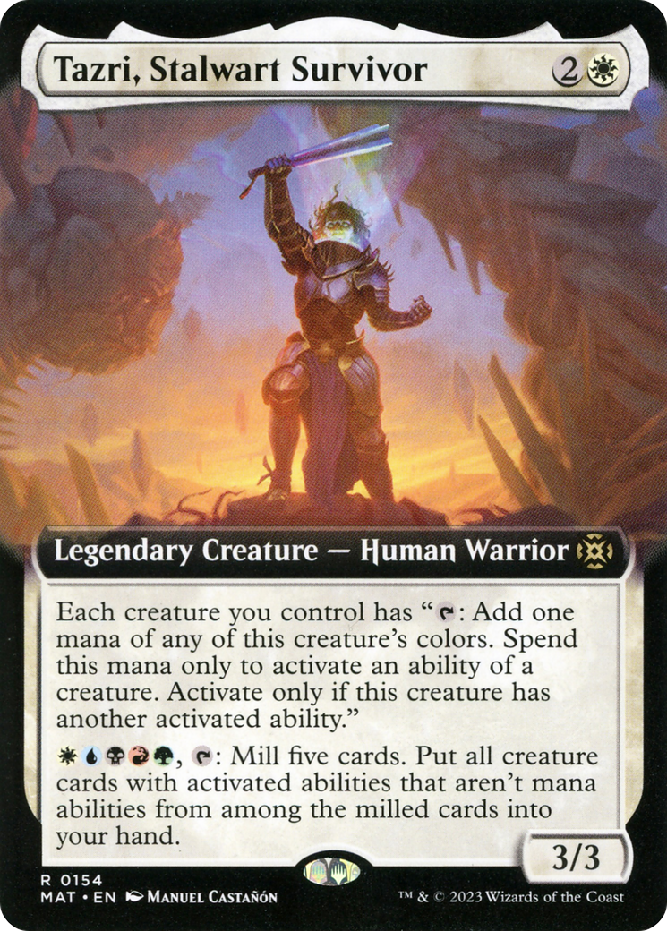 Tazri, Stalwart Survivor (Extended Art) [March of the Machine: The Aftermath] | Play N Trade Winnipeg