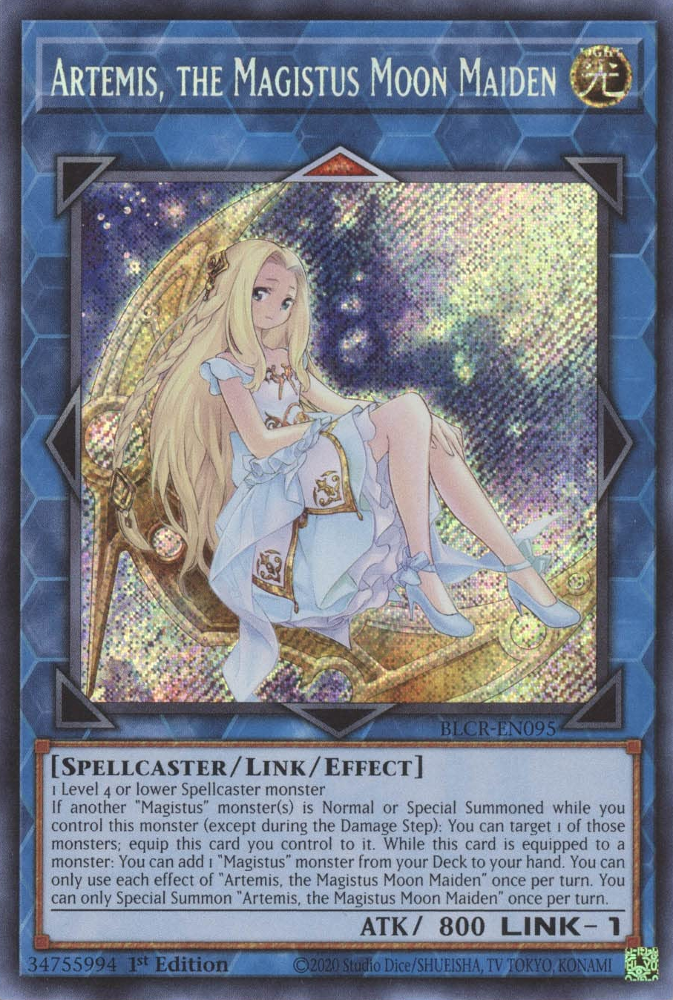 Artemis, the Magistus Moon Maiden [BLCR-EN095] Secret Rare | Play N Trade Winnipeg