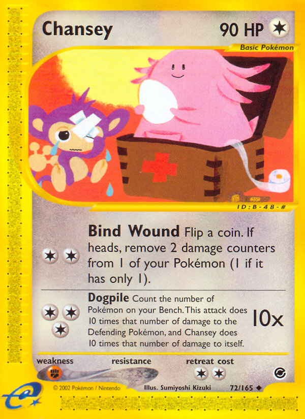 Chansey (72/165) [Expedition: Base Set] | Play N Trade Winnipeg