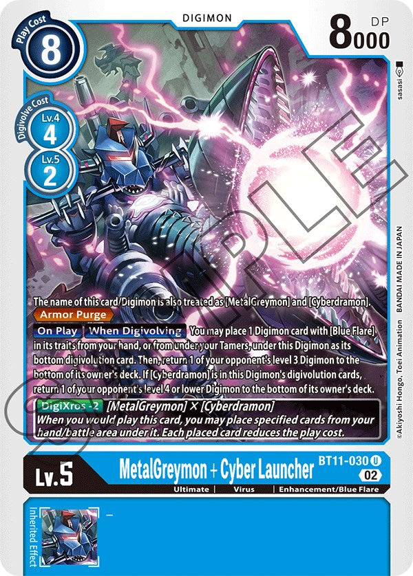 MetalGreymon + Cyber Launcher [BT11-030] [Dimensional Phase] | Play N Trade Winnipeg