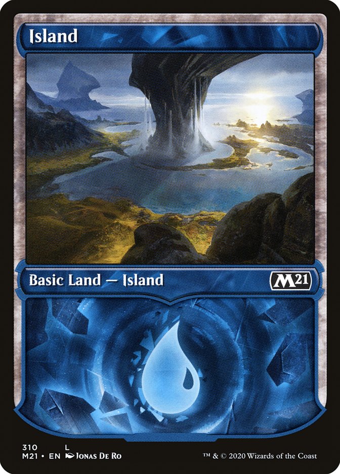 Island (310) (Showcase) [Core Set 2021] | Play N Trade Winnipeg