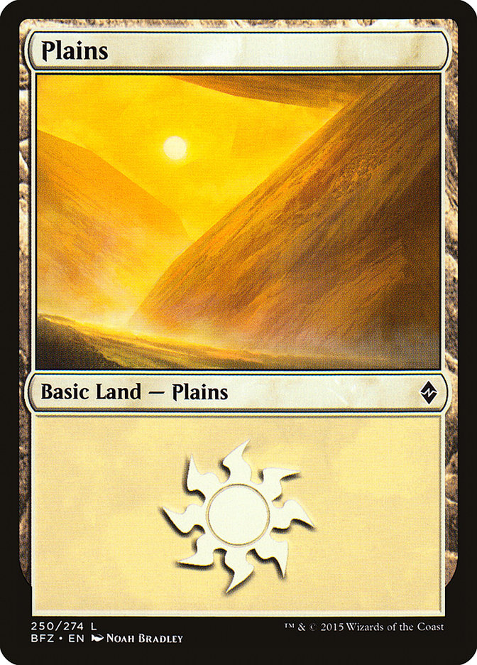 Plains (250a) [Battle for Zendikar] | Play N Trade Winnipeg