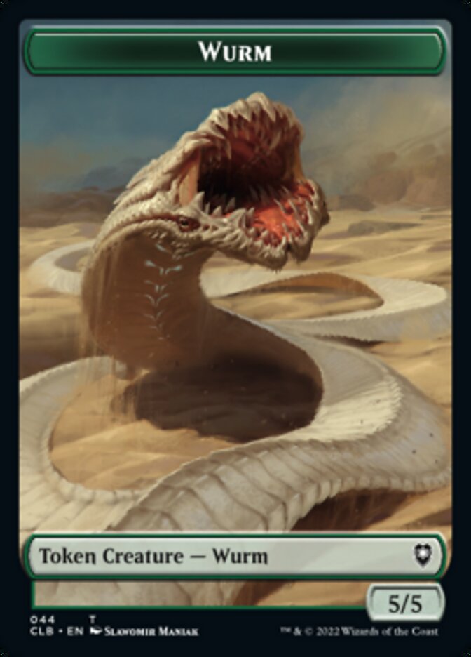 Phyrexian Beast // Wurm Double-sided Token [Commander Legends: Battle for Baldur's Gate Tokens] | Play N Trade Winnipeg