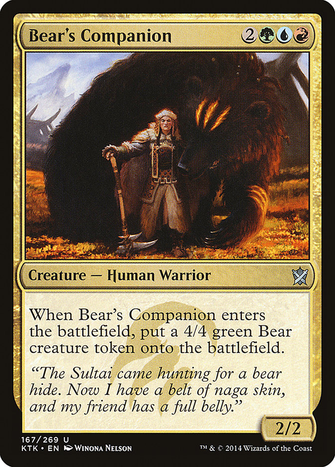 Bear's Companion [Khans of Tarkir] | Play N Trade Winnipeg