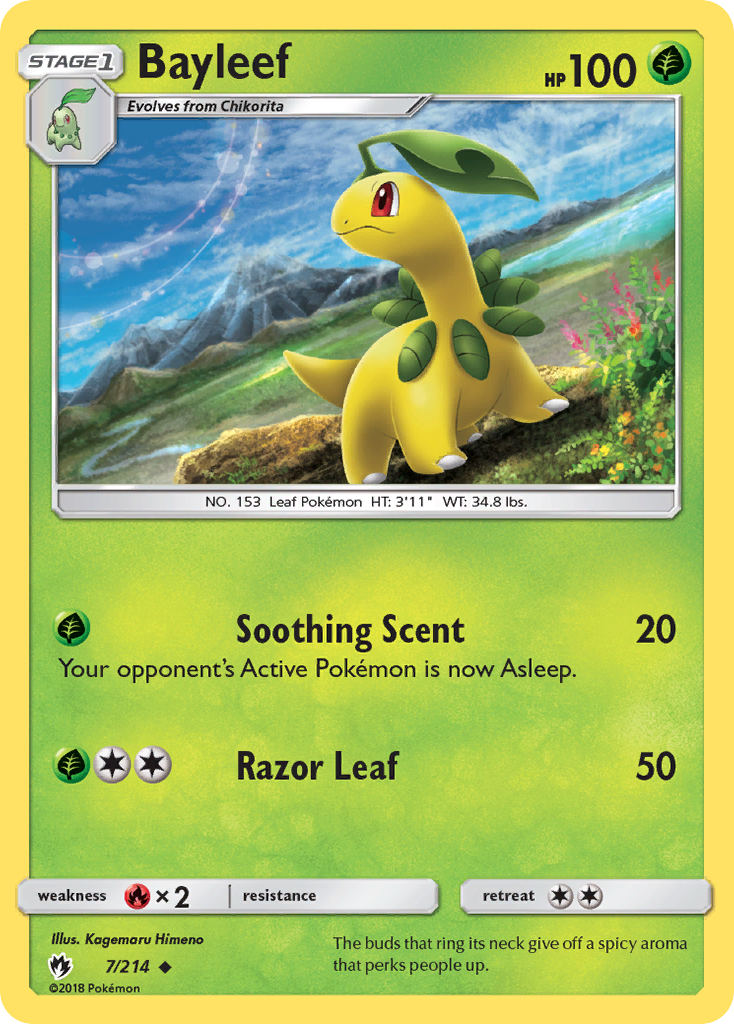 Bayleef (7/214) [Sun & Moon: Lost Thunder] | Play N Trade Winnipeg