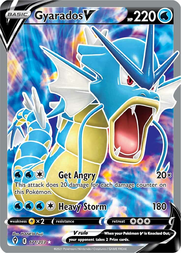 Gyarados V (171/203) [Sword & Shield: Evolving Skies] | Play N Trade Winnipeg