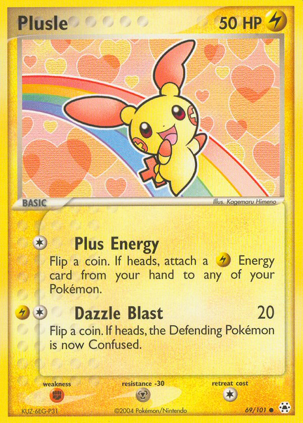 Plusle (69/101) [EX: Hidden Legends] | Play N Trade Winnipeg