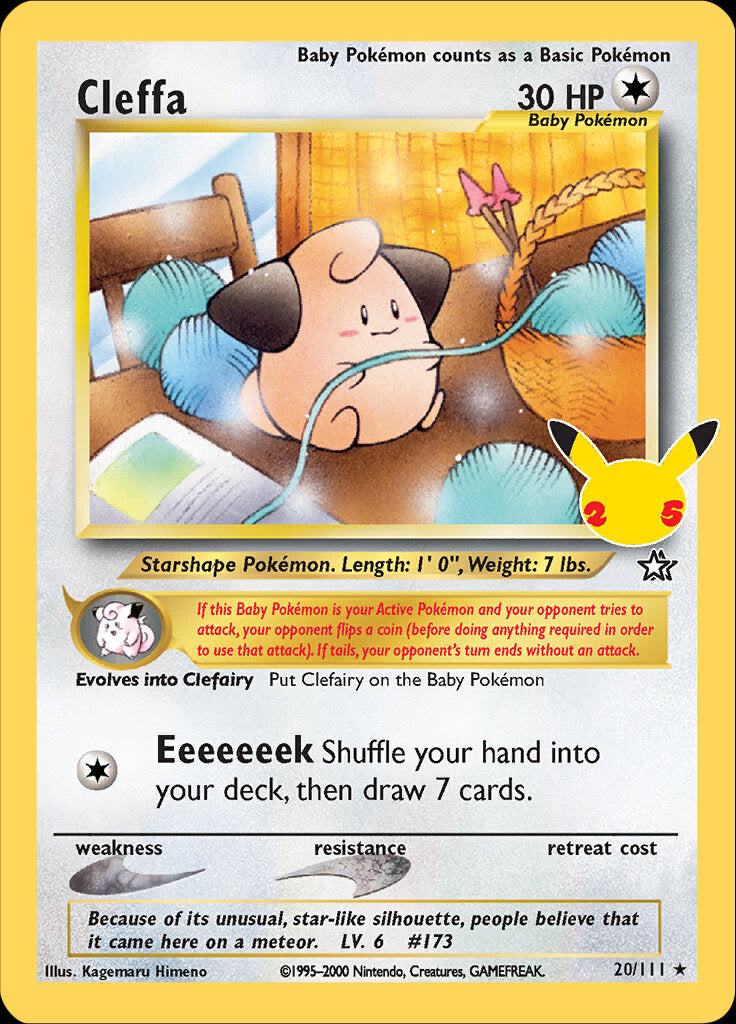 Cleffa (20/111) [Celebrations: 25th Anniversary - Classic Collection] | Play N Trade Winnipeg