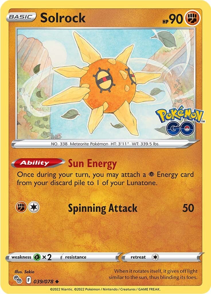 Solrock (039/078) [Pokémon GO] | Play N Trade Winnipeg