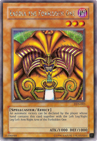 Exodia the Forbidden One (Dark Duel Stories) [DDS-003] Secret Rare | Play N Trade Winnipeg