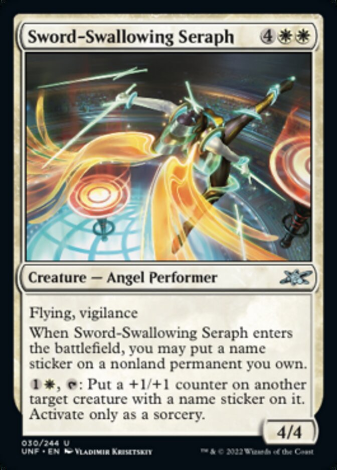 Sword-Swallowing Seraph [Unfinity] | Play N Trade Winnipeg