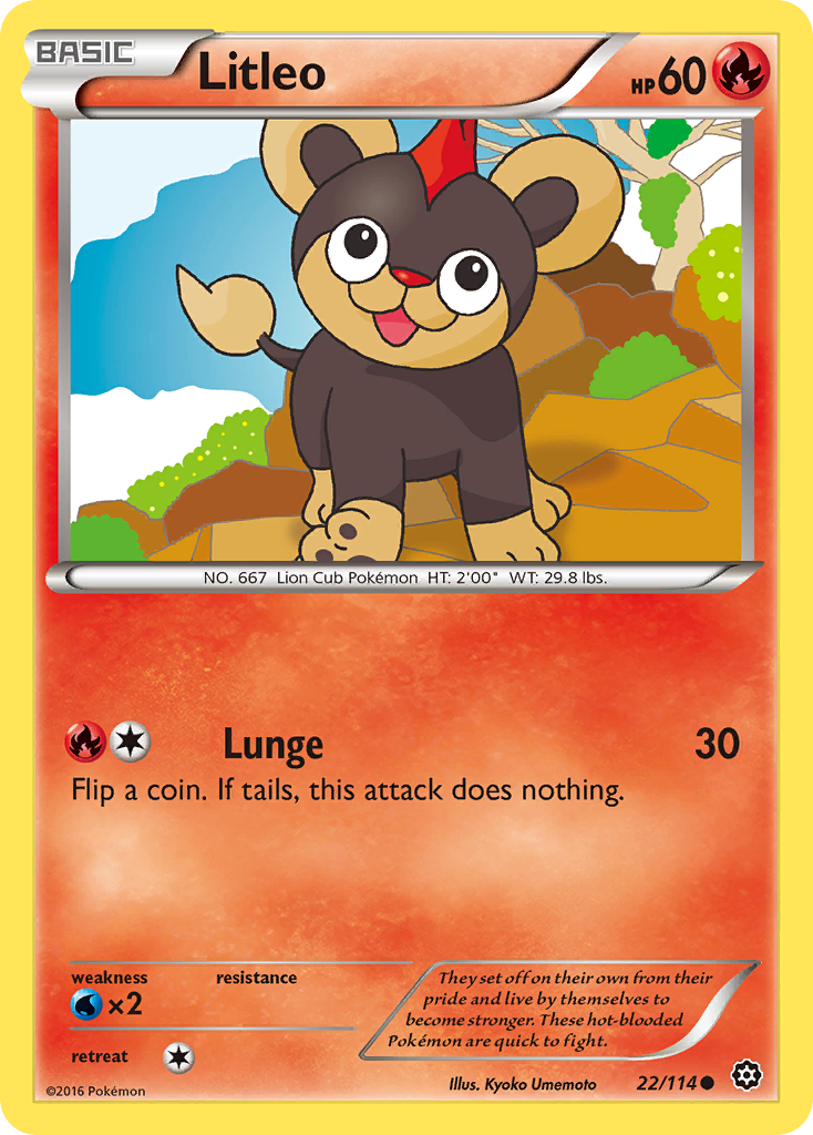 Litleo (22/114) [XY: Steam Siege] | Play N Trade Winnipeg