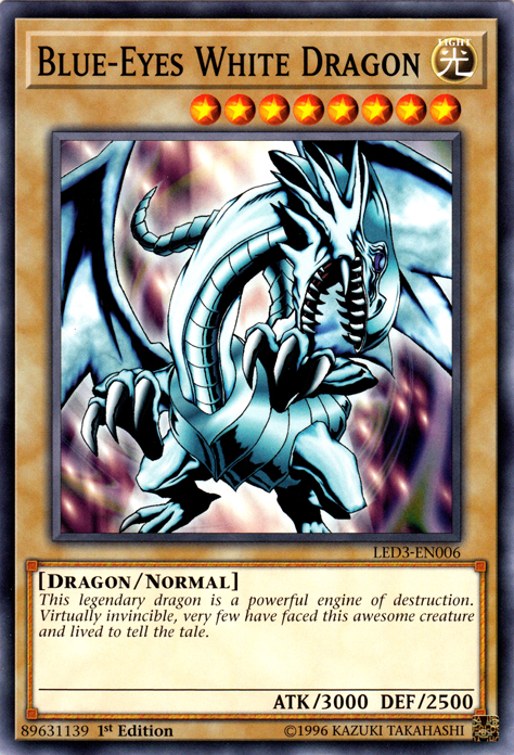 Blue-Eyes White Dragon [LED3-EN006] Common | Play N Trade Winnipeg