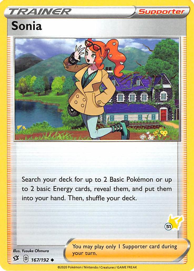 Sonia (167/192) (Pikachu Stamp #51) [Battle Academy 2022] | Play N Trade Winnipeg