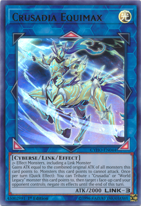 Crusadia Equimax [CYHO-EN044] Ultra Rare | Play N Trade Winnipeg