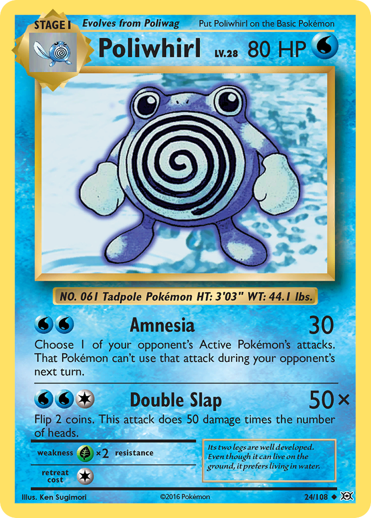 Poliwhirl (24/108) [XY: Evolutions] | Play N Trade Winnipeg