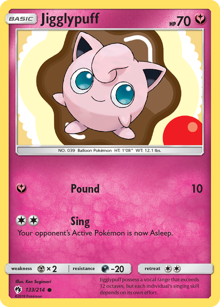 Jigglypuff (133/214) [Sun & Moon: Lost Thunder] | Play N Trade Winnipeg