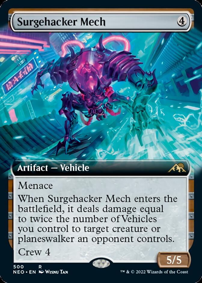 Surgehacker Mech (Extended) [Kamigawa: Neon Dynasty] | Play N Trade Winnipeg