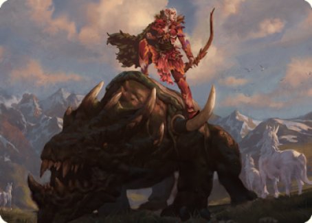Meria's Outrider Art Card [Dominaria United Art Series] | Play N Trade Winnipeg
