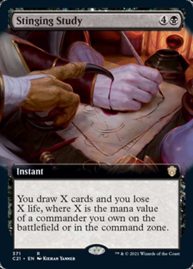 Stinging Study (Extended) [Commander 2021] | Play N Trade Winnipeg
