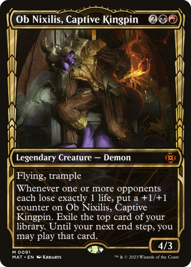 Ob Nixilis, Captive Kingpin (Showcase) [March of the Machine: The Aftermath] | Play N Trade Winnipeg